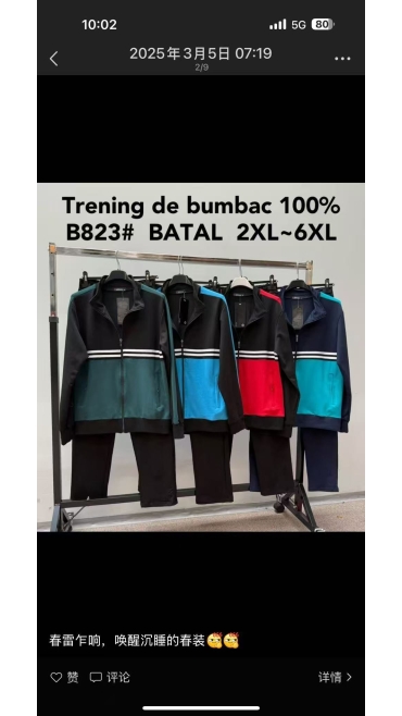 trening barbati 2xl-6xl 5/set