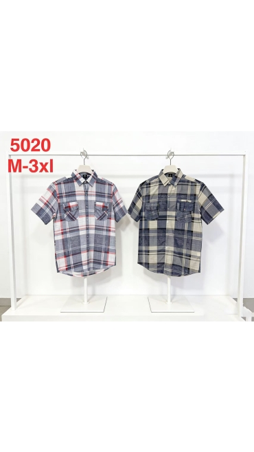 camasa barbati maneca scurta m-3xl 5/set