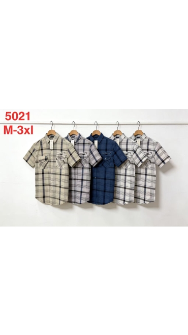 camasa barbati maneca scurta l-4xl 5/set