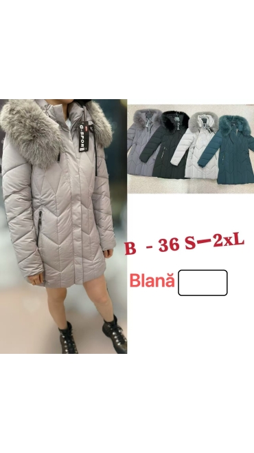 geaca dama blana s-2xl 5/set