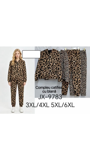 trening dama catifea cu blana 3xl-6xl 4/set