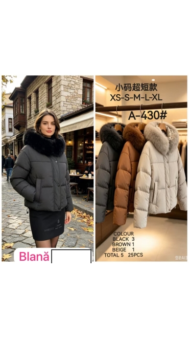 geaca dama blana xs-xl 5/set