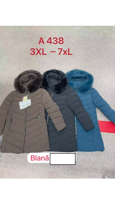 geaca dama blana 3xl-7xl 5/set
