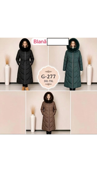 geaca dama blana 3xl-7xl 5/set