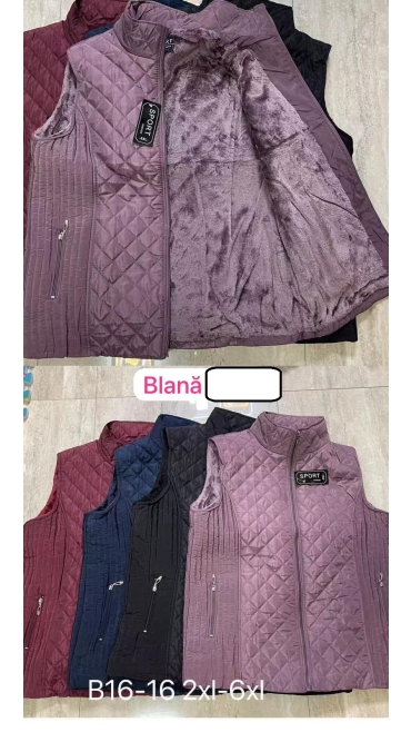 vesta dama blana 2xl-6xl 5/set