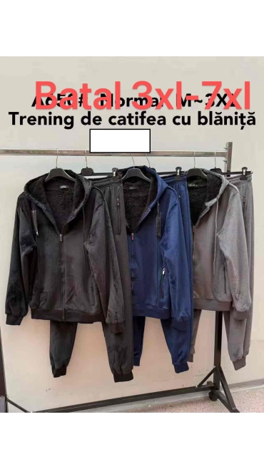 trening barbati catifea cu blana 3xl-7xl 5/set