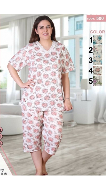 pijama dama baki batal 100% bbc xl-3xl 3/set