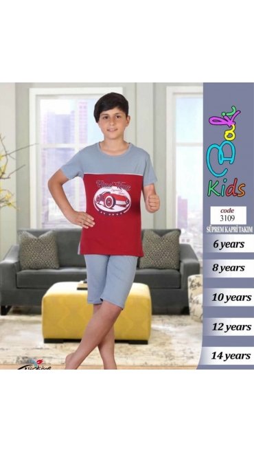 pijama copii baieti baki 100% bbc 6-14 ani 5/set