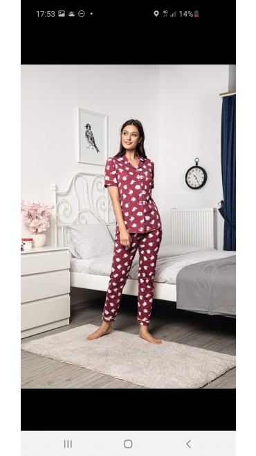 pijama dama Backy 100%bbc m-2xl 4/set