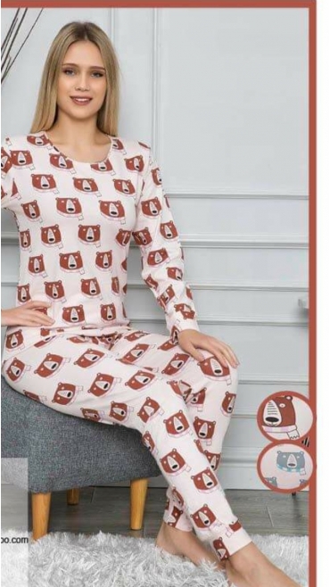 pijama dama baki 95% bbc 5 % licra s-xl 4/set