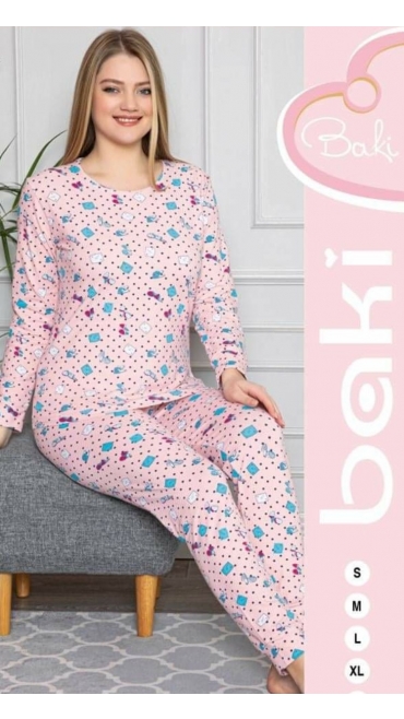 pijama dama baki s-2xl 95% bbc 5% licra 5/set
