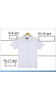 tricou alb copii 10-13 ani 4/set