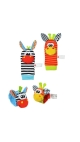 Set 2 Sosete  si 2 Bratari, cu zornaitoare, 2 pentru maini si 2 pentru picioare, Engros