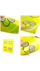 Sticker reflectorizant Smiley 12 x 12 cm Engros