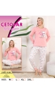 pijama dama m-2xl vatuita 4/set