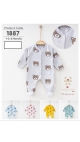 costum bebe 1-6 luni 3/set