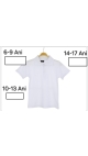 tricou alb copii scoala 10-13 ani 4/set