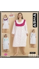 camasa de noapte dama xl-4xl 4/set