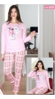 pijama dama Baki S-2xl 100%bumbac 5/set