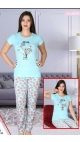 pijama dama Baki S-2xl 100%bumbac 5/set