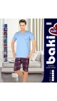 pijama 3/4 barbati Baki S-2XL 100%bumbac 5/set