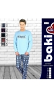 pijama barbati Baki Suprem S-2XL 100% bumbac 5/set