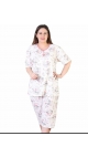 pijama dama batal Baki 100%bumbac XL-3XL 100%bumbac 3/set