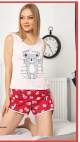 pijama dama baki schort 100% bbc s-xl 4/set