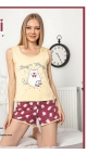 pijama dama baki schort 100% bbc s-xl 4/set