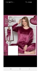 pijama dama catifea baki 90%micro, 10%elastan s-xl 4/set