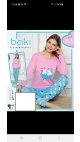 pijama dama baki 100%bbc s-2xl 5/set