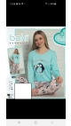 pijama dama baki 100%bbc s-2xl 5/set