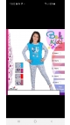 pijama fete interlok 100%bbc 6-14 ani 5/set