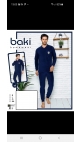 pijama barbati baki cocolino 100%micro m-2xl 4/set