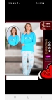 pijama dama baki interlok 100%bbc m-2xl 4/set